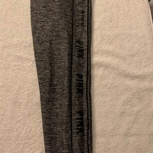 grey pink yoga pants